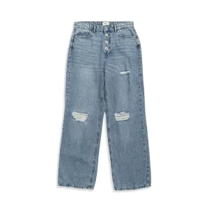 Only Molly Life HW Wide Dnm Dest BJ367 Light Blue Denim