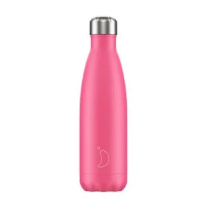 CHILLY’S WATER BOTLE NEON PINK 500ML