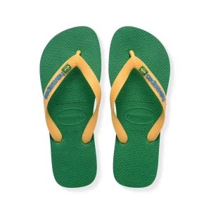 Havaianas Brasil Logo Green/Yellow