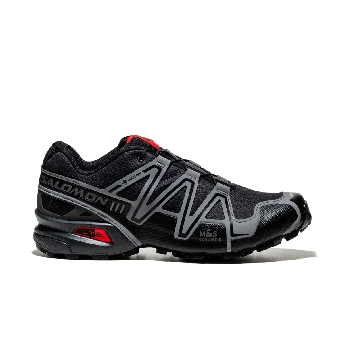 Salomon Speedcross 3 GTX Black/Asphalt/Flame Scarlet - Image 2