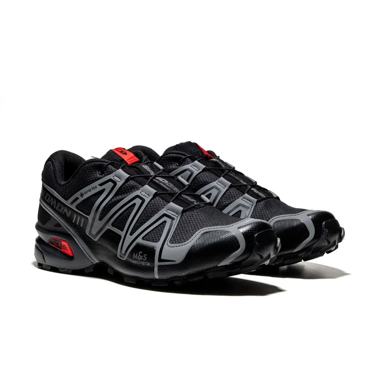 Salomon Speedcross 3 GTX Black/Asphalt/Flame Scarlet - Image 3