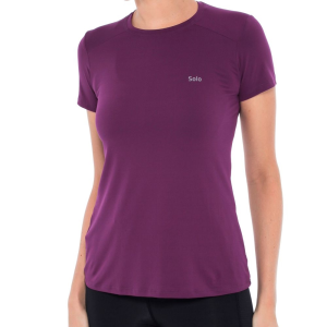 Camiseta Solo Ion UV MC Feminino Cor Uva