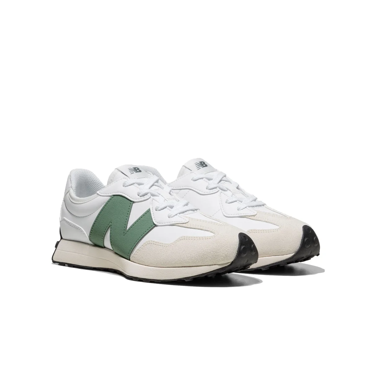 New Balance 327 White/Dark Juniper - Image 3