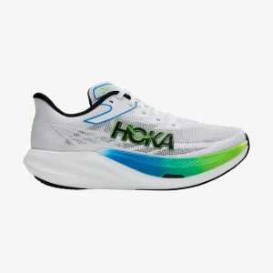 HOKA ROAD ROCKET X3 FROST/ELECTRIC LIME