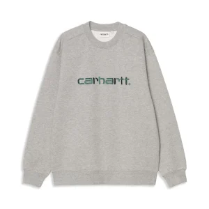Carhartt WIP W Carhartt Sweat Grey Heather/Dark Fir