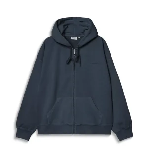 Carhartt WIP Hooded Benton Sweat Jacket Carbon garment dyed