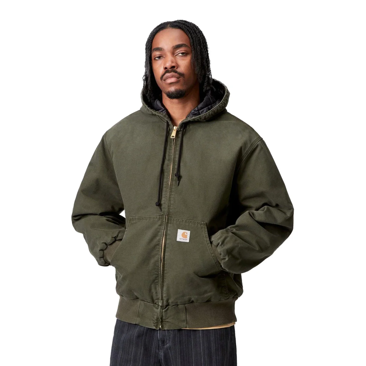 Carhartt WIP OG Active Jacket Olive stone canvas - Image 3