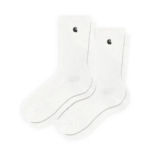 Carhartt WIP Madison Pack Socks White/Black + White/Black