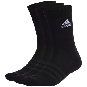 ADIDAS MEIAS CANO MEDIO 3P BLACK/WHITE