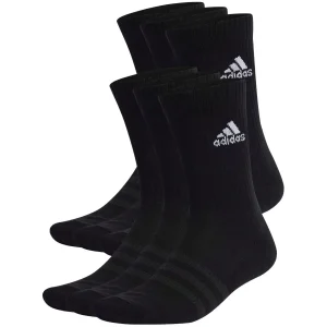 ADIDAS MEIAS CANO MEDIO 6P BLACK/WHITE