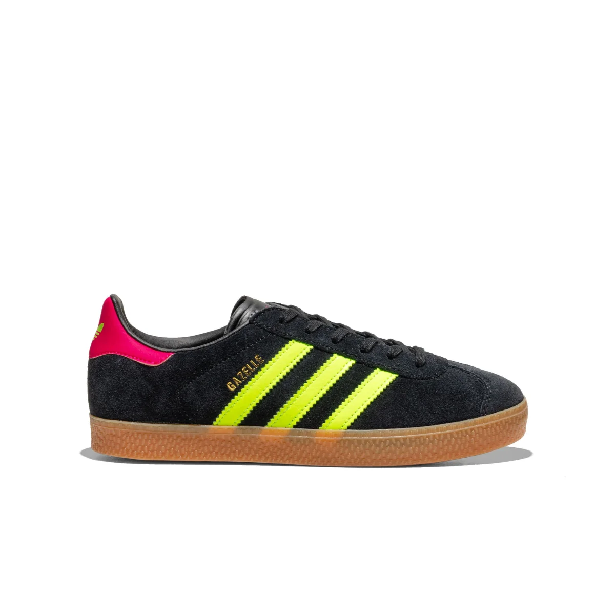Adidas Originals Gazelle J Core Black/Signal Green/Pink