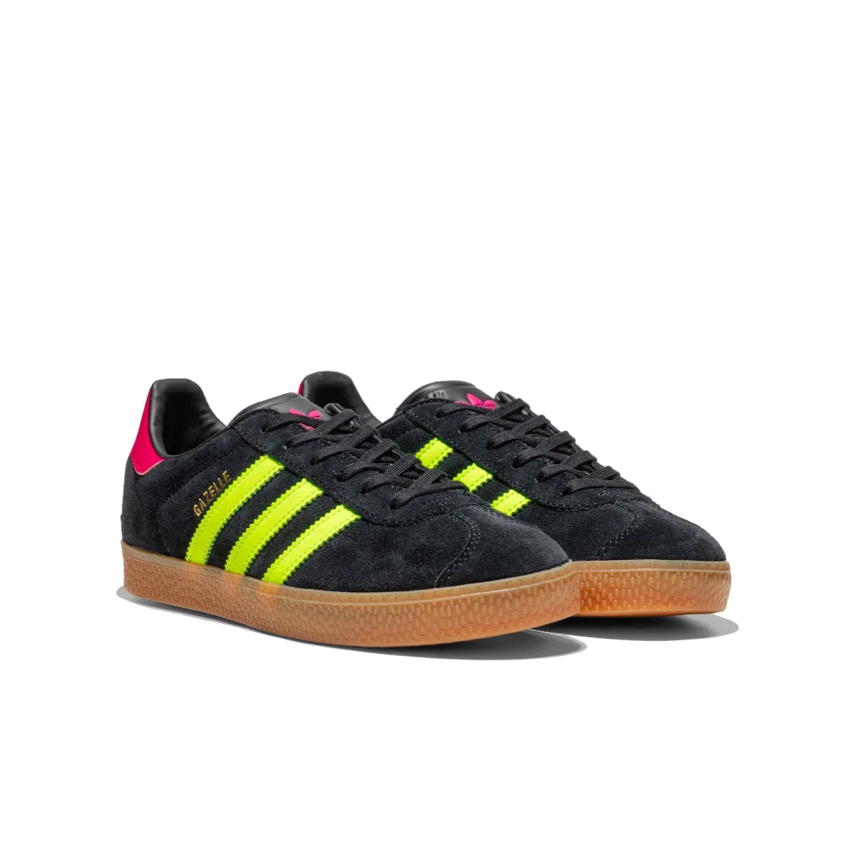 Adidas Originals Gazelle J Core Black/Signal Green/Pink - Image 3