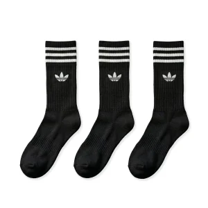 Adidas Originals 3S Crew S 3Pairs Black/Black/Black