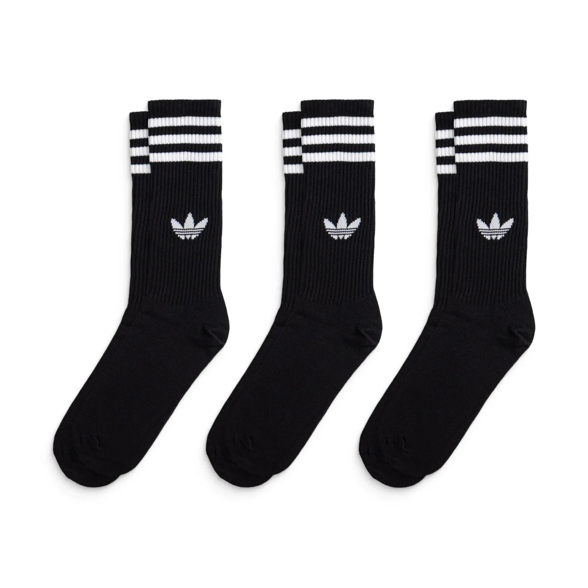 Adidas Originals 3S High Crew S 3Pairs Black/Black/Black