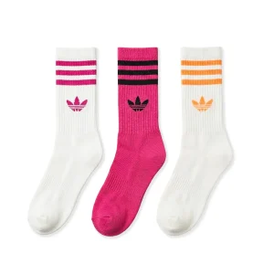Adidas Originals 3S Crew S 3P Off White/Shock Pink