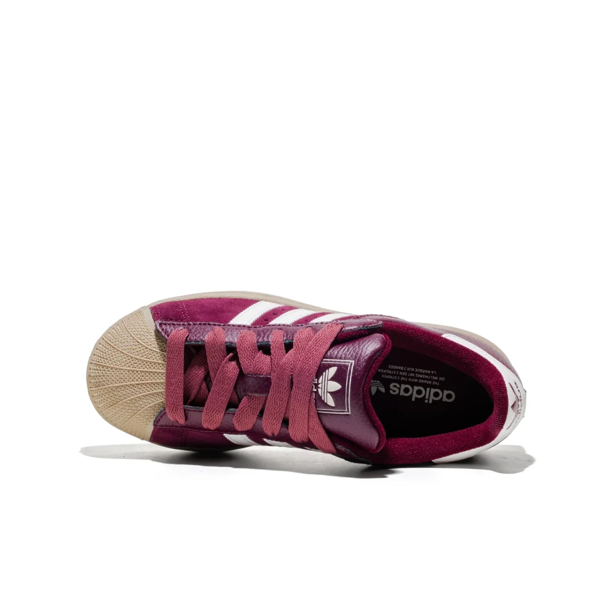 Adidas Originals Superstar II J Maroon/Core White/Khaki - Image 6