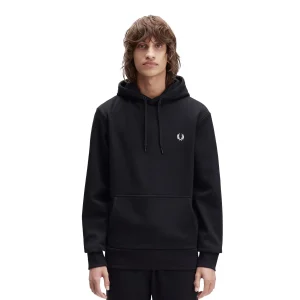 Fred Perry Bold Branding Hooded Sweatshirt Black