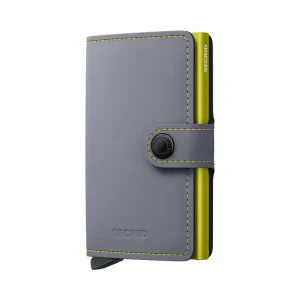 Secrid Miniwallet Matte Grey & Lime