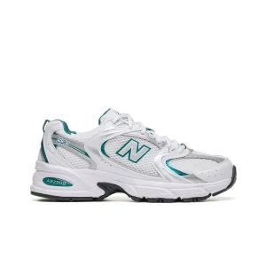 New Balance 530 White/Silver Metallic-Petrol