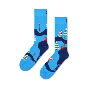Happy Socks Santa On The Way To Work Sock