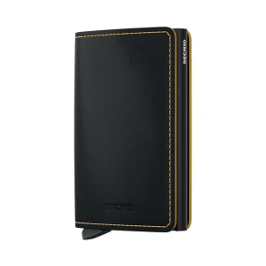 Secrid Slimwallet Matte Black & Ochre