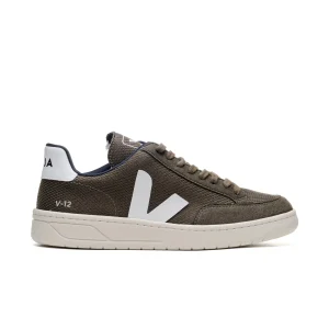 Veja V-12 B-Mesh Olive/White