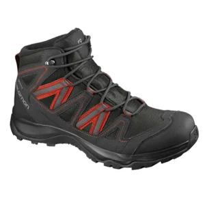 Bota Salomon Leighton Mid GTX Masculino Grafite/Verm