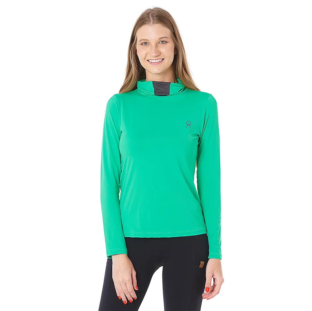 Camiseta Oro Ninja ML UV50 FEM Verde Claro - Image 3