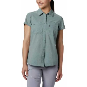 COLUMBIA IRICO WOMAN SHORT SLEEVE SHIRT GREY