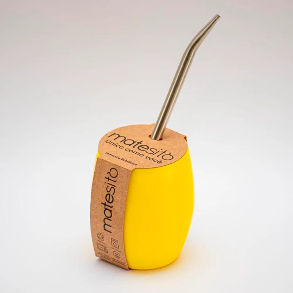 Cuia Matesito Campeira Amarelo