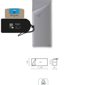 ELEMENTERRE SACO DORMIR MICRO FIBRA GRIS