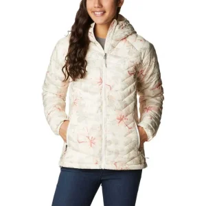 Jaqueta Columbia Powder Lite Feminino Chalk Aurelian Print