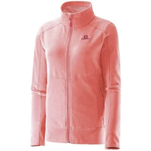 Jaqueta Fleece Salomon Polar Fem Fluor Coral