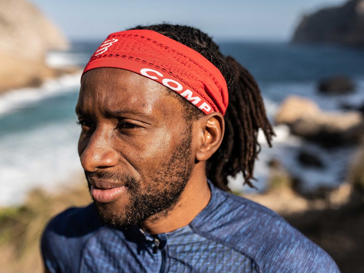 COMPRESSPORT THIN HEADBAND ON/OFF RED - Image 4