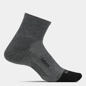 FEETURES MERINO 10 CUSHION QUARTER GREY