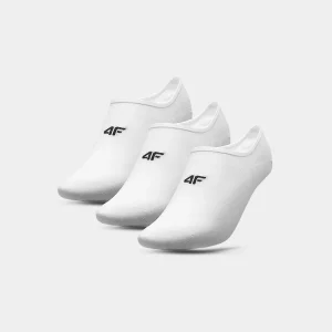 4F SOCKS NO SHOW WHITE
