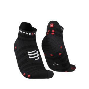 COMPRESSPORT PRO RACING SOCKS V4 ULTRALIGHT RUN LOW BLACK