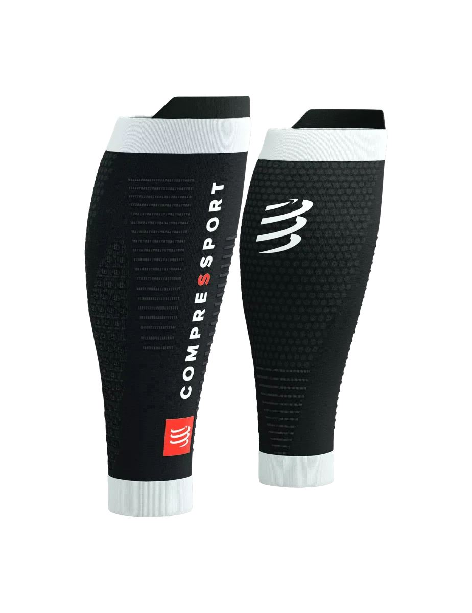 COMPRESSPORT PERNEIRA CALF R2 3.0 BLACK/WHITE - Image 2