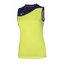 MIZUNO TEAM AUTHENTIC MYOU SHIRT WOS YELLOW FLUO/NAVY