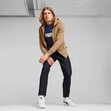 PUMA BETTER ESSENTIALS FULL ZIP HOODIE SAND - Image 3