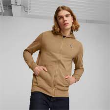PUMA BETTER ESSENTIALS FULL ZIP HOODIE SAND - Image 4