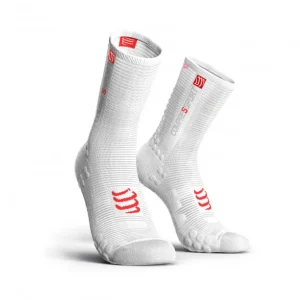 COMPRESSPORT RACING SOCKS V3.0 BIKE WHITE
