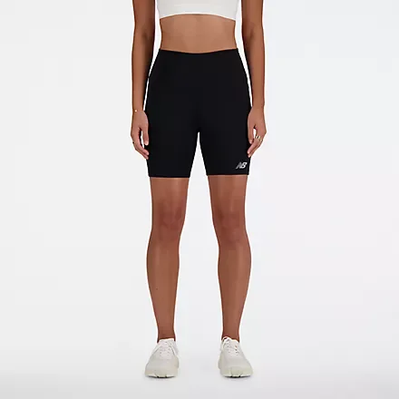 NEW BALANCE HARMONY HIGH RISE SHORT 6″ BLACK - Image 2
