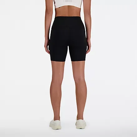 NEW BALANCE HARMONY HIGH RISE SHORT 6″ BLACK - Image 4