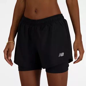 NEW BALANCE SPORT ESSENTIAL 2 IN 1 SHORT BLACK